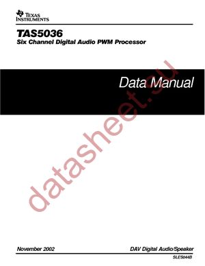 TAS5036PFC datasheet  